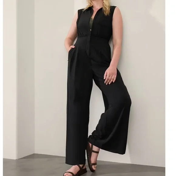 ATHLETA BROOKLYN HEIGHTS WIDE LEG JUMPSUIT - Picture 7 of 7